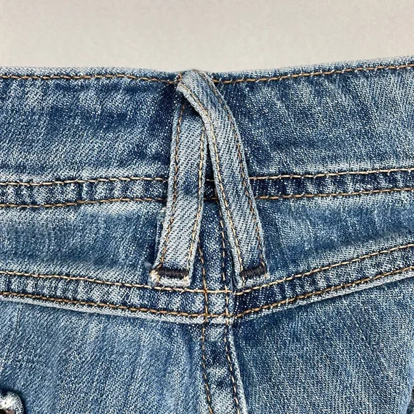 Eddie Bauer // Women's Size 10 Modern Capri Dark Wash Cotton Blend Stretch Jeans - Picture 5 of 11